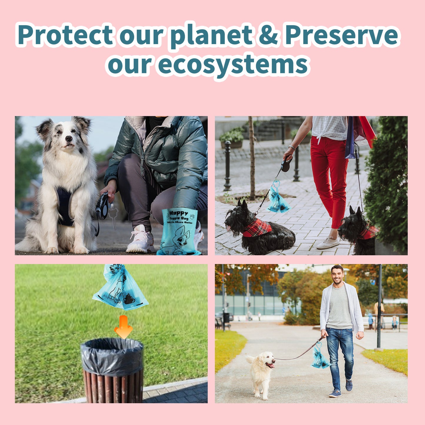 EcoPaws™ Biodegradable Poop Bags
