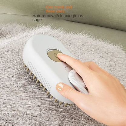 SteamyPaws™ 3-in-1 Pet Steam Brush