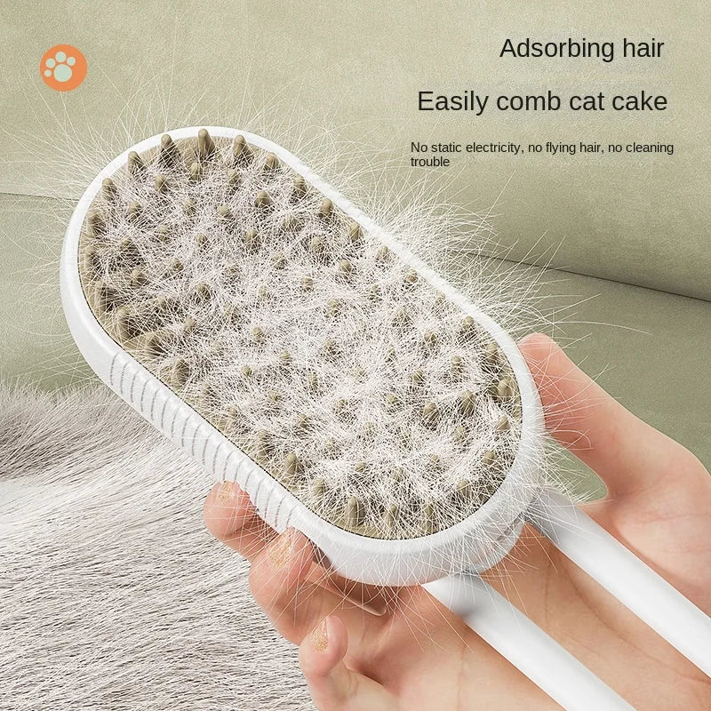 SteamyPaws™ 3-in-1 Pet Steam Brush