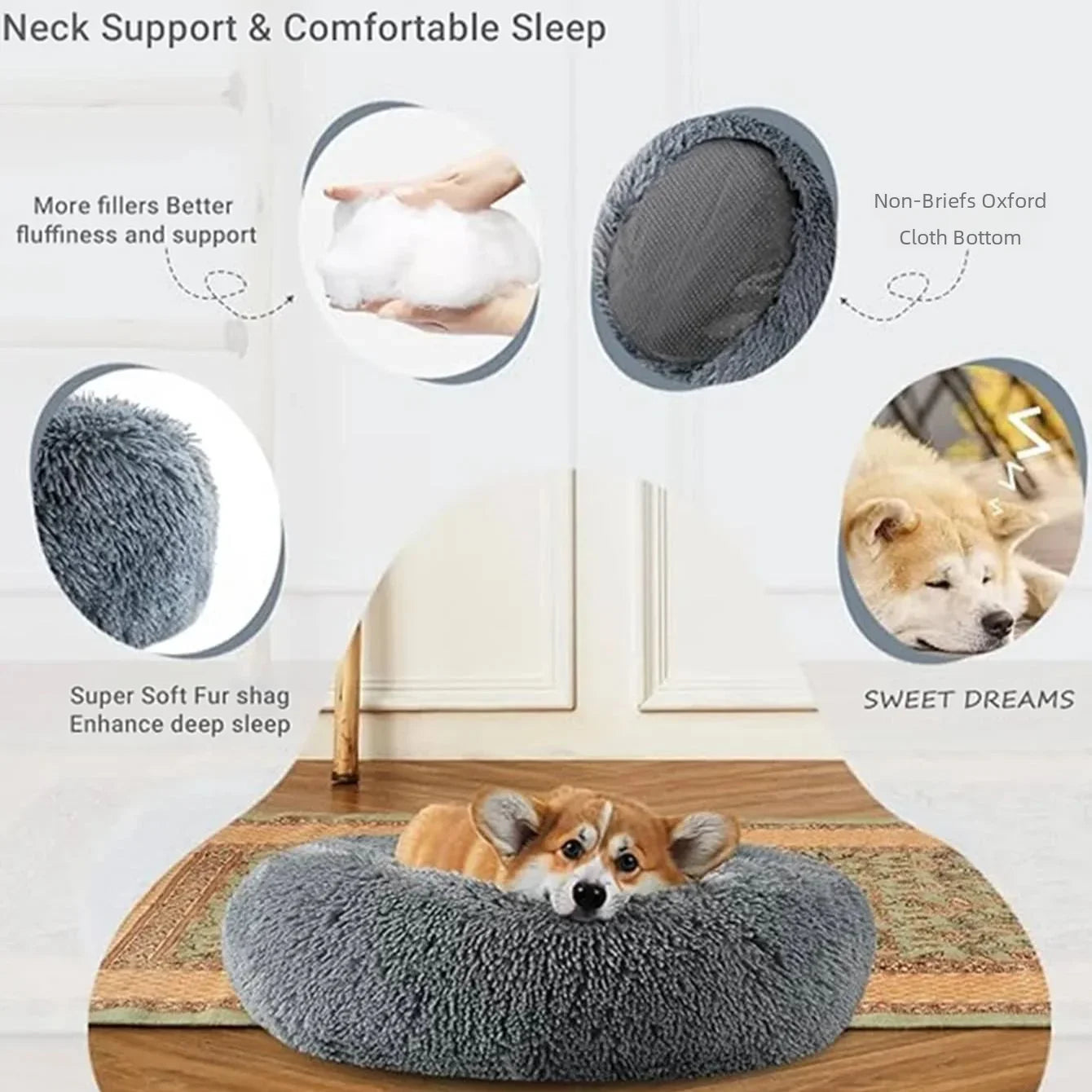 SnuggleNook™ Round Pet Bed