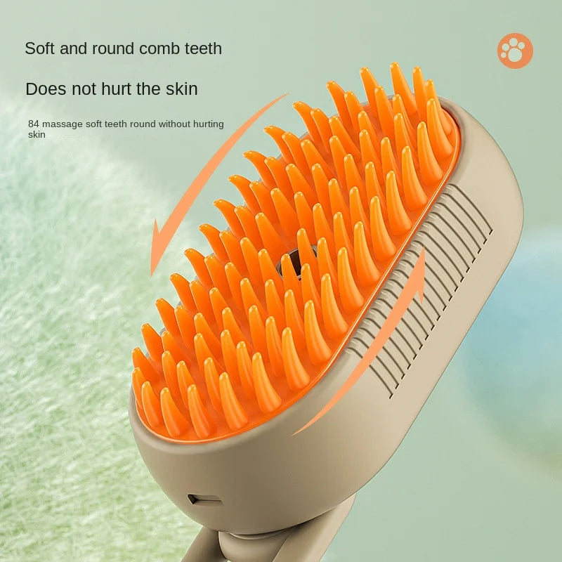 SteamyPaws™ 3-in-1 Pet Steam Brush