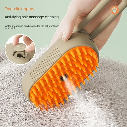 SteamyPaws™ 3-in-1 Pet Steam Brush